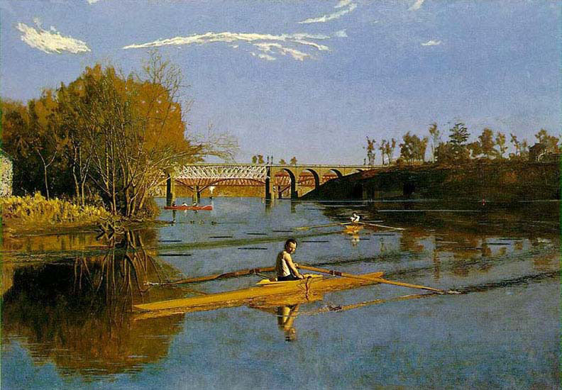Max schmitt in a Single scull